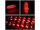 LED Tail Lights; Chrome Housing; Red Lens (90-97 F-150, F-250, F-350 Styleside)