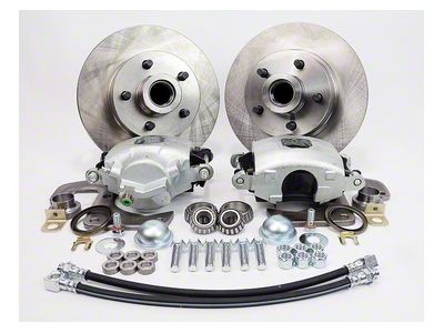 Master Power Brakes Legend Series HP Front Disc Brake Conversion Kit; 5 x 4-1/2-Inch Bolt Pattern; Cast-Iron Calipers (48-56 F1, F-100)