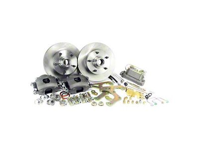 Master Power Brakes Legend Series Performance Front Disc Brake Conversion Kit with Master Cylinder and Valve; Cast-Iron Calipers (57-64 F-100)