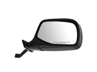 Manual Mirror; Paint to Match Black; Passenger Side (92-97 F-150, F-250, F-350)