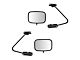 Manual Mirrors with Swing Lock; Paint to Match Black (80-97 F-100, F-150, F-250, F-350)