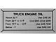 Ford Truck Oil Pressure Decal