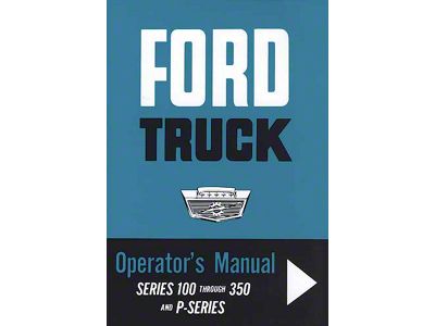 Ford Truck Operator's Manual - 40 Pages