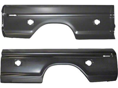 OPR Ford Pickup Truck Pickup Box Side Outer Panel - 8' Styleside Bed - Left - With Dual Fuel Filler Openings