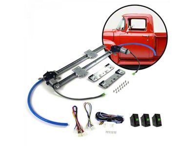 Power Window Regulator Kit with Switches (53-56 F-100)