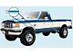 Tu-Tone 3-Band Body Stripes; Dark Blue/Light Blue (80-99 F-100, F-150, F-250, F-350)