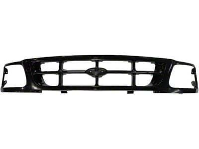 Upper Replacement Grille; Black (97-98 F-250)