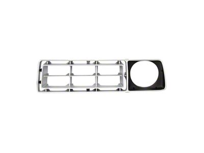 Upper Replacement Grille; Silver; Passenger Side (76-77 F-150)