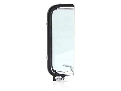 Vent Window Assembly with Chrome Frame; Green Tint Glass; Driver Side (1956 F-100, F-250, F-350)