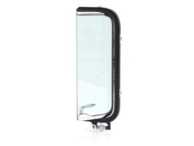 Vent Window Assembly with Chrome Frame; Green Tint Glass; Passenger Side (1956 F-100, F-250, F-350)