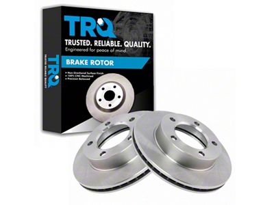 Vented 5-Lug Rotors; Front Pair (94-96 4WD F-150)