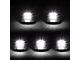 White LED Cab Roof Lights; Black (80-96 F-150, F-250, F-350)