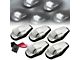 White LED Cab Roof Lights; Chrome (80-96 F-150, F-250, F-350)