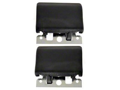 Inside Door Handles; Black (68-72 F-100, F-250, F-350)