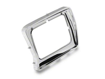 OPR Rectangle Headlight Door; Chrome; Driver Side (78-79 F-100, F-150, F-250, F-350)