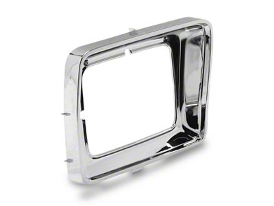 OPR Rectangle Headlight Door; Chrome; Passenger Side (78-79 F-100, F-150, F-250, F-350)