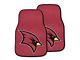 Carpet Front Floor Mats with Saginaw Valley State University Logo; Red (Universal; Some Adaptation May Be Required)