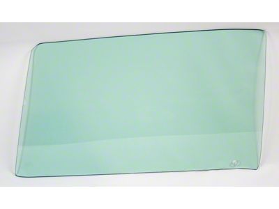 Door Glass; Green Tint; Driver Side (1967 Firebird)