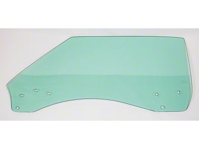 Door Glass; Green Tint; Driver Side (68-69 Firebird)