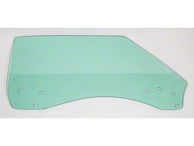 Door Glass; Green Tint; Passenger Side (68-69 Firebird)