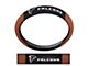 Grip Steering Wheel Cover with Atlanta Falcons Logo; Tan and Black (Universal; Some Adaptation May Be Required)