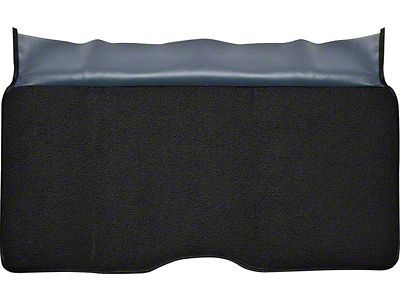 Rear Fold Down Seat Loop Carpet; Black (1967 Firebird)