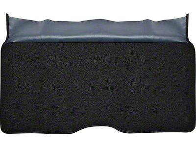 Rear Fold Down Seat Loop Carpet; Black (68-69 Firebird)