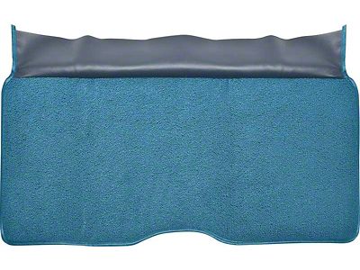 Rear Fold Down Seat Loop Carpet; Bright Blue (1967 Firebird)