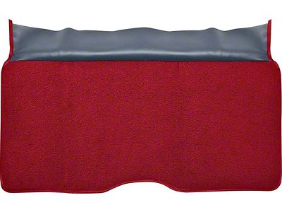 Rear Fold Down Seat Loop Carpet; Red (1967 Firebird)