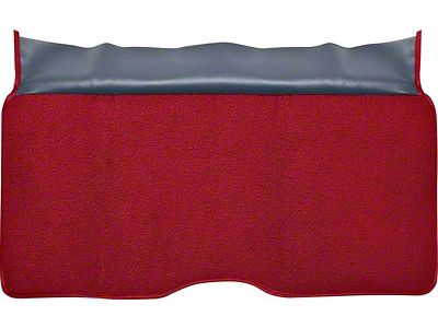 Rear Fold Down Seat Loop Carpet; Red (68-69 Firebird)