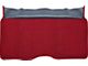 Rear Fold Down Seat Loop Carpet; Red (68-69 Firebird)