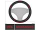 Steering Wheel Cover with University of Arkansas Logo; Black (Universal; Some Adaptation May Be Required)