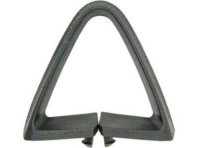 Triangle Bucket Seat Belt Guide; Dark Green (73-81 Firebird)