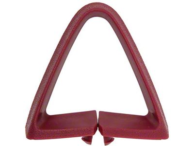 Triangle Bucket Seat Belt Guide; Firethorn Red (73-81 Firebird)