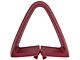 Triangle Bucket Seat Belt Guide; Firethorn Red (73-81 Firebird)