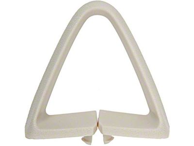 Triangle Bucket Seat Belt Guide; White (73-81 Firebird)