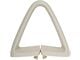 Triangle Bucket Seat Belt Guide; White (73-81 Firebird)