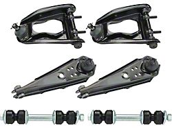 Front Upper and Lower Control Arms with Ball Joints and Front Sway Bar Links (64-65 Ranchero)