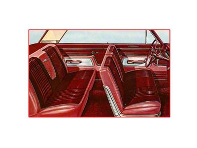 Front Bench Seat Cover, Galaxie 500, 1963