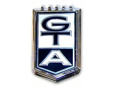 Front Fender Emblem, GTA Badge, Fairlane, 1966