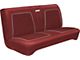 Front & Rear Bench Seat Covers - Falcon 4-Door Station Wagon - Red L-1377