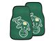 Carpet Front Floor Mats with Oakland Athletics Elephant Logo; Green (Universal; Some Adaptation May Be Required)