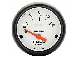 Auto Meter Phantom Series 2-1/16-Inch Fuel Level Gauge; 0 ohm Empty to 90 ohm Full