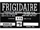 Full Size Chevy Air Conditioning Compressor Decal, Frigidaire, 1963-1965