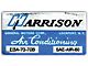 Full Size Chevy Air Conditioning Evaporation Decal, Harrison, 1970