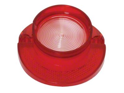 Full Size Chevy Back-Up Light Lens, Red & Clear, Impala/Bel Air/Biscayne, 1964