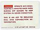 Full Size Chevy Conditioning Maintenance Instructions Decal, 1963