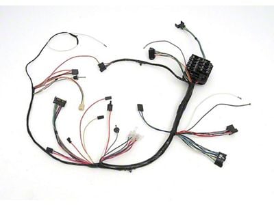 Full Size Chevy Dash Wiring Harness, With Column Shift Automatic Transmission & Warning Lights, 1968