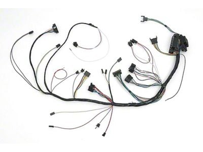 Full Size Chevy Dash Wiring Harness, With Console Shift Manual Transmission & Air Conditioning, 1966