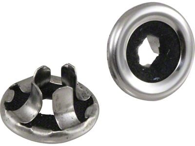 Full Size Chevy Door Lock Knob Ferrules, 1959-60